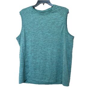 REI Co-op Tank Top Mens Lg Teal Green Sleeveless Athletic Outdoors Shirt